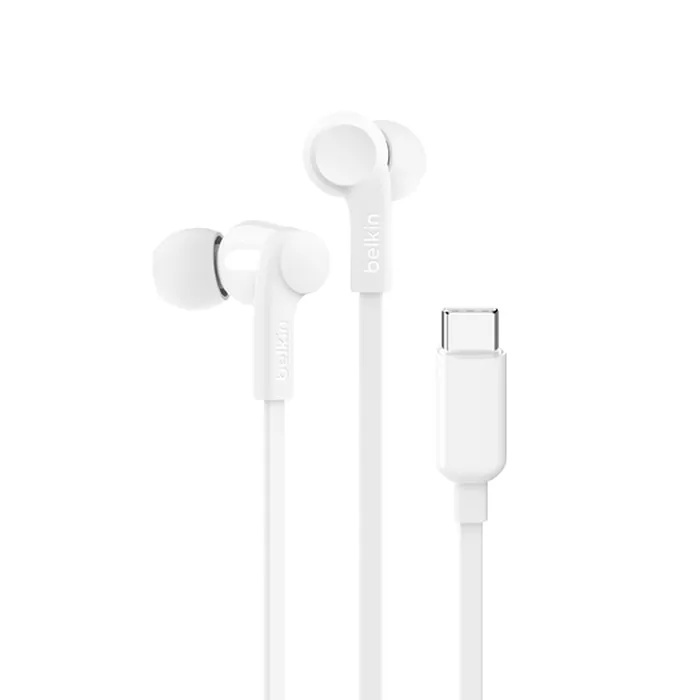 Belkin SoundForm 入耳式有線耳機配備 USB-C 接頭