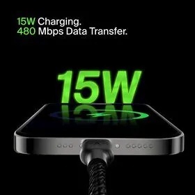 Belkin BoostCharge Pro USB-A 至 USB-C 編織連接線 (15W)