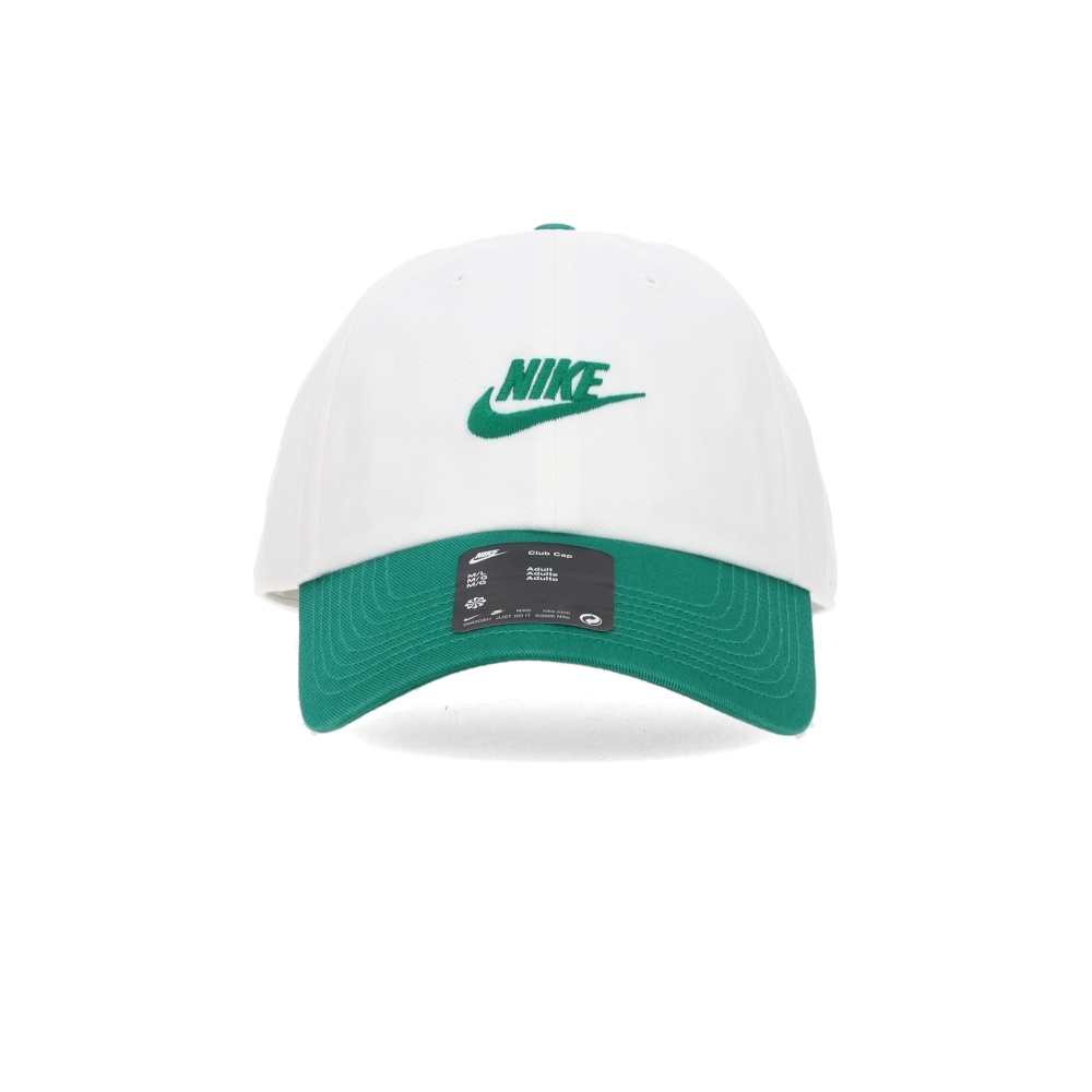 Nike U Nk Club Cap U Cb Fut Wsh L 白綠色 棒球帽 老帽 帽子 FB5368-106