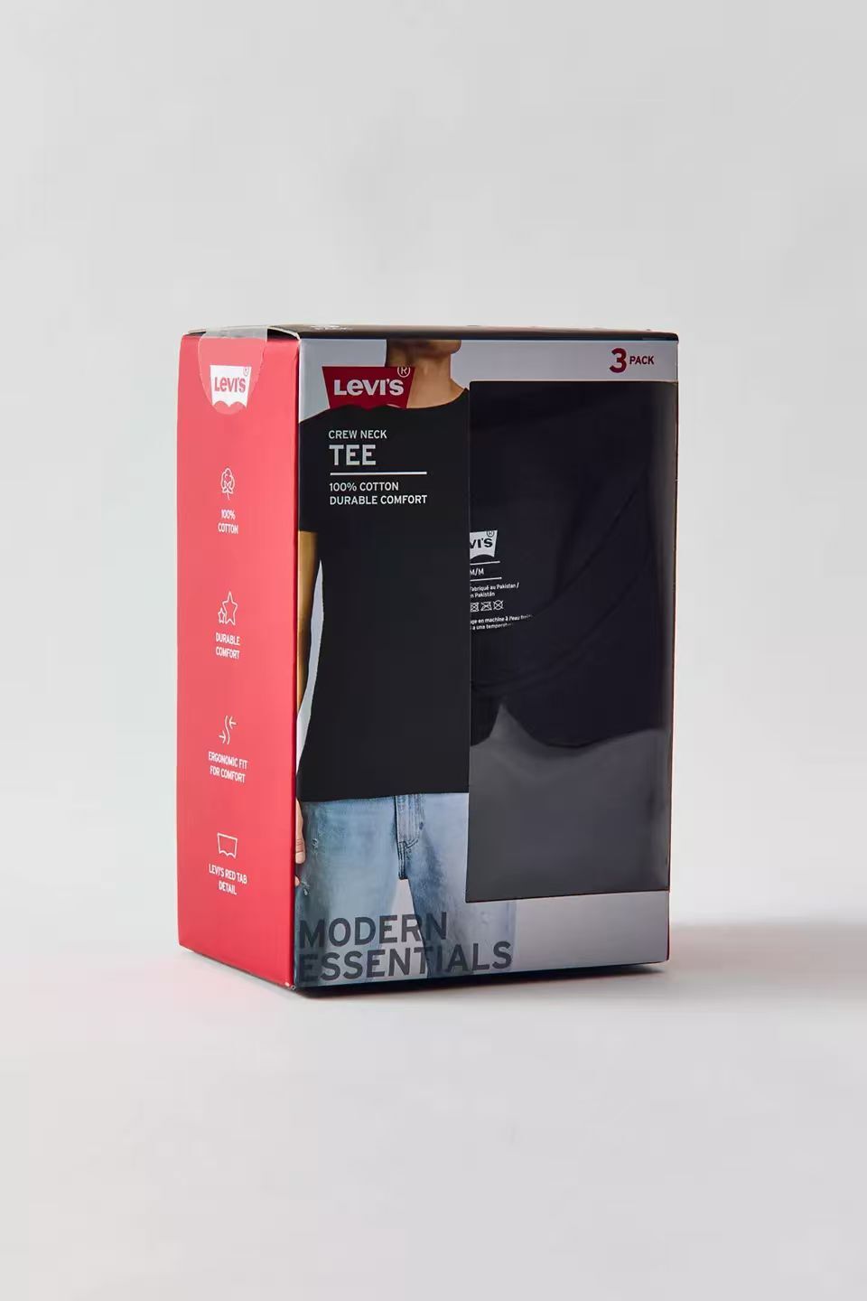 【預購】LEVIS N101618 短袖上衣 (黑色/3件套)