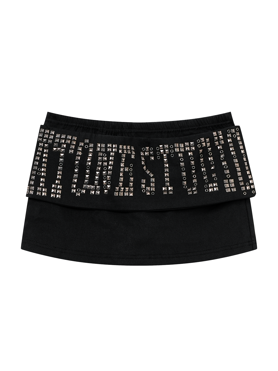 ATONE STUDDED MINI SKIRT