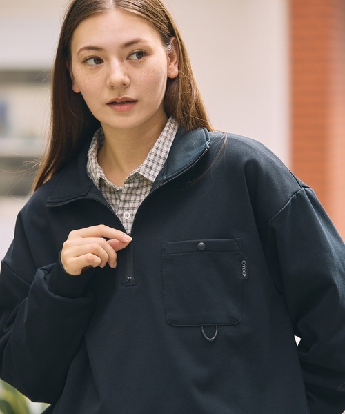 日本 The Craft Crew Products Multifunctional Pocket Half-Zip [CCPls1192]