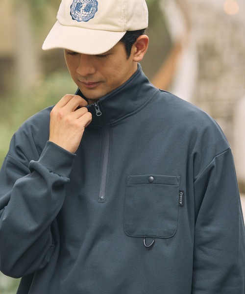 日本 The Craft Crew Products Multifunctional Pocket Half-Zip [CCPls1192]