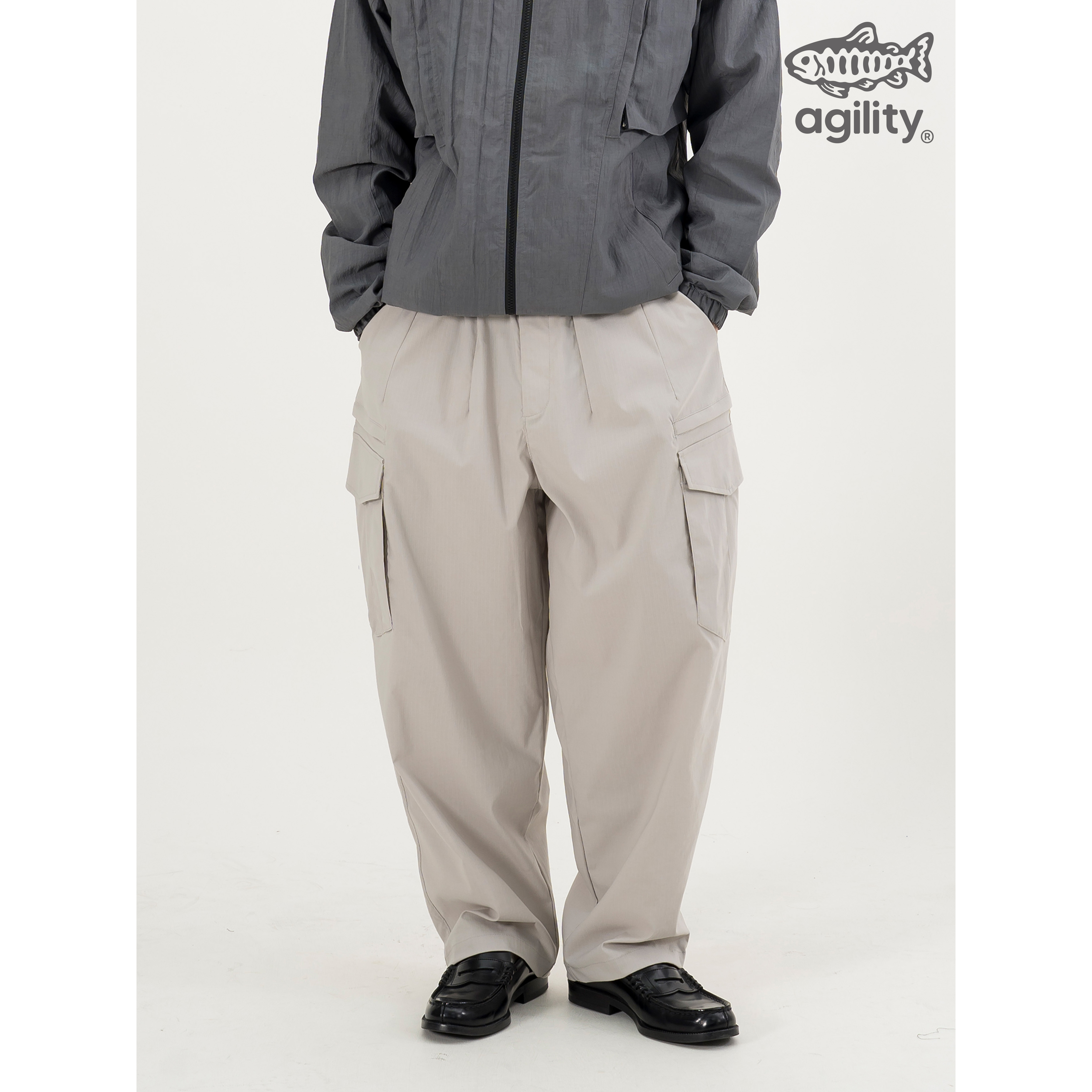 AGILITY Teflon® Cargo Track Pants 機能 寬版 斜口袋長褲 [26-富長]