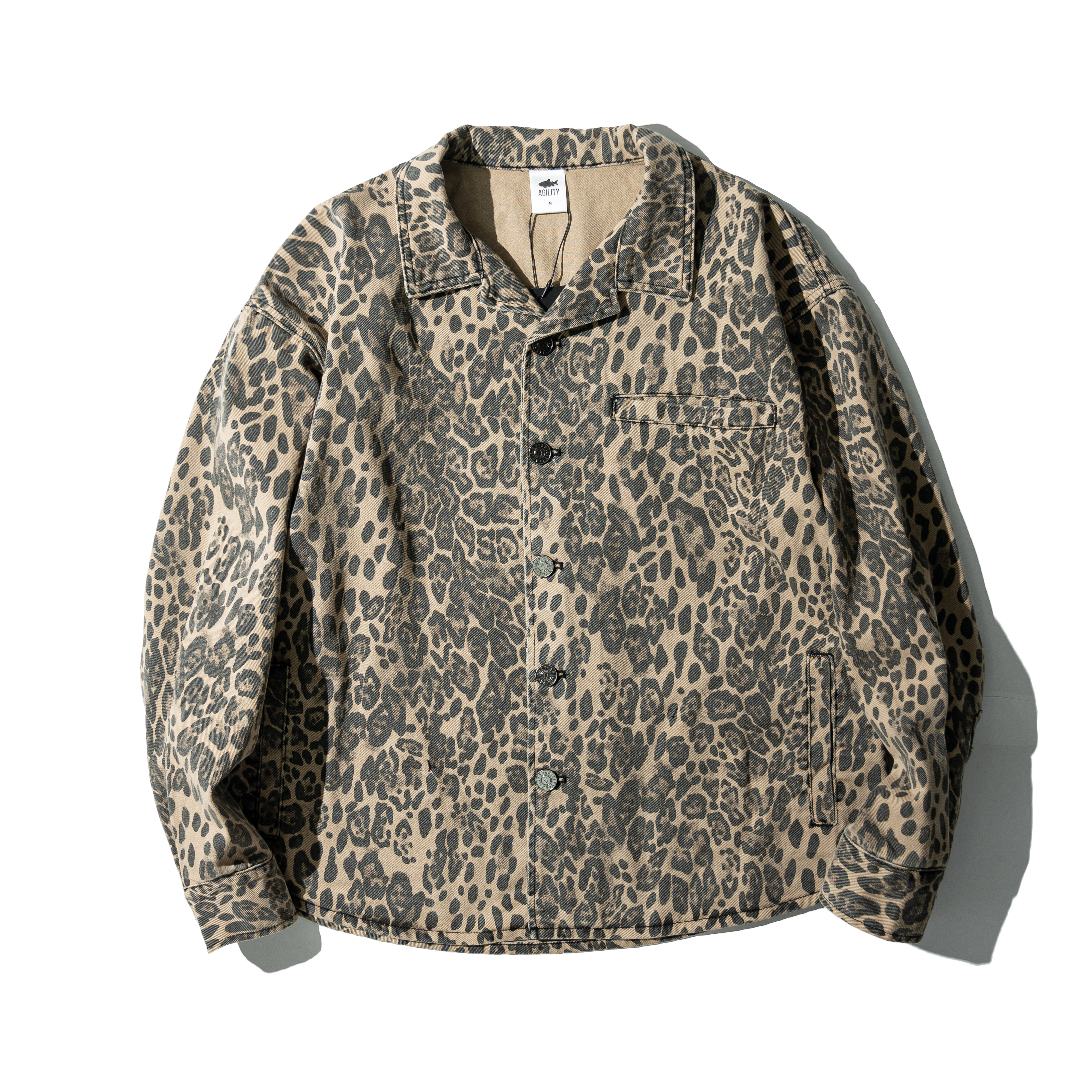 AGILITY Leopard Print Coach Jacket 套裝 豹紋 教練外套 [O-LS01]