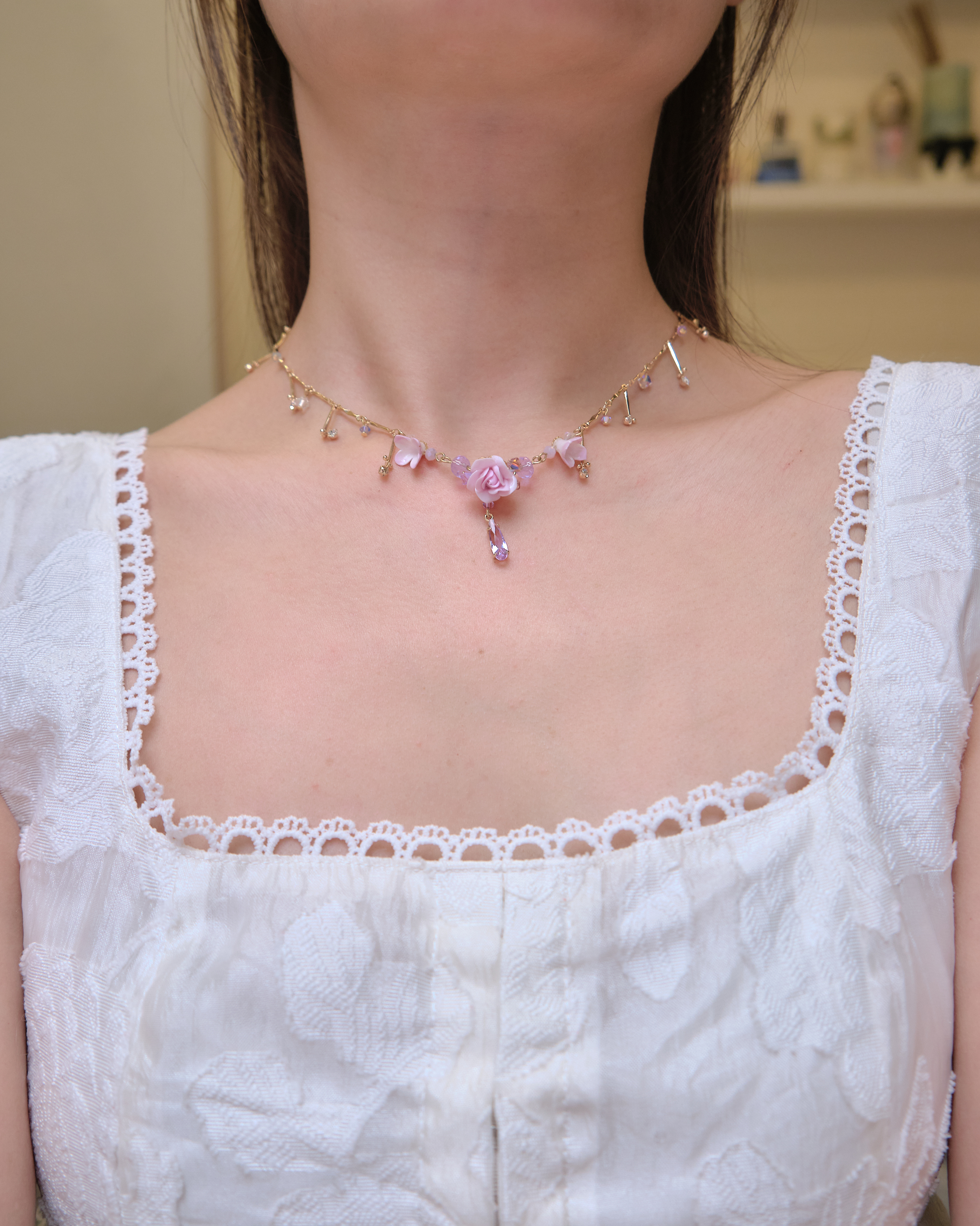 14066 Soft Gleam Short Necklace