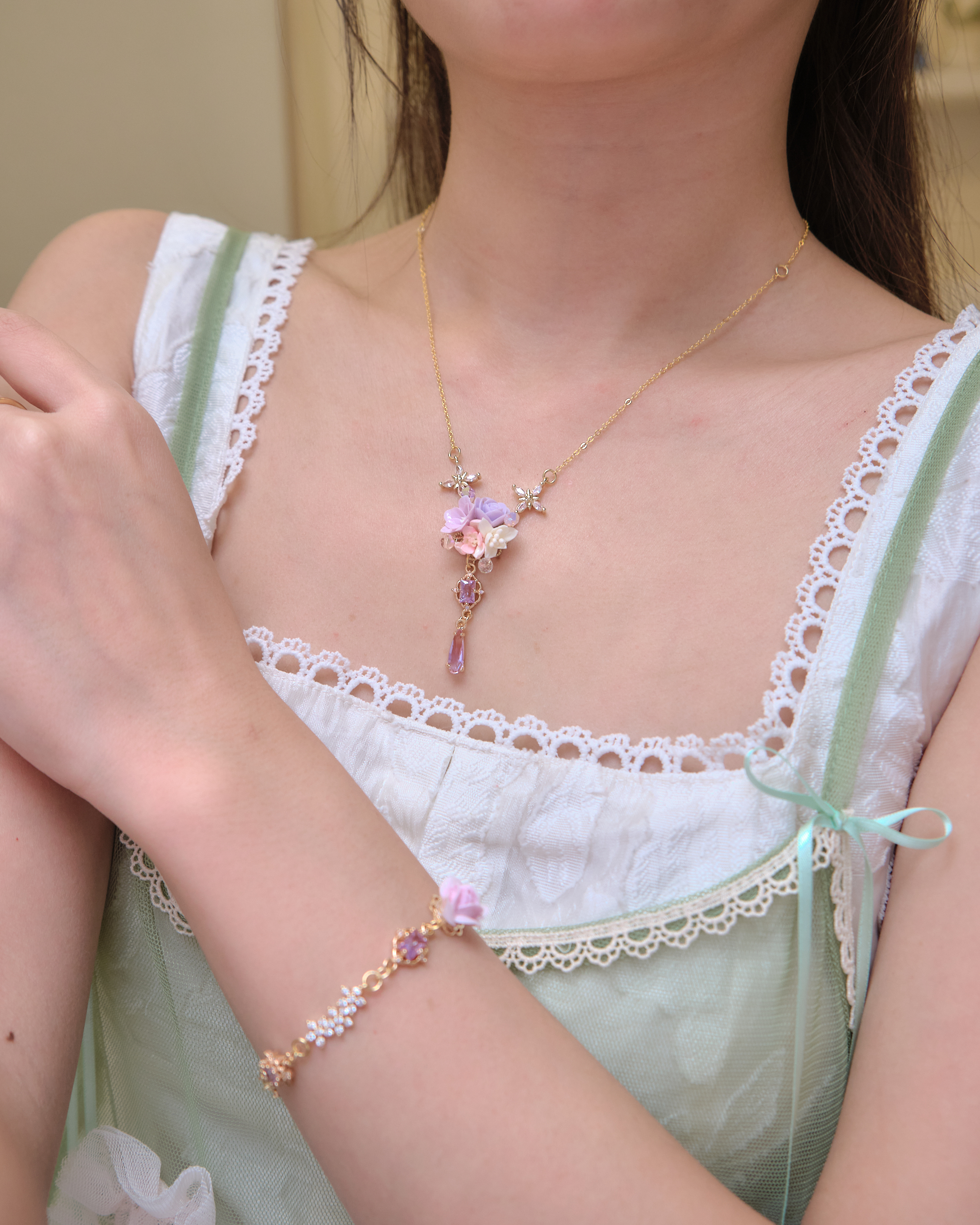 14063 Double Garden Detachable Necklace