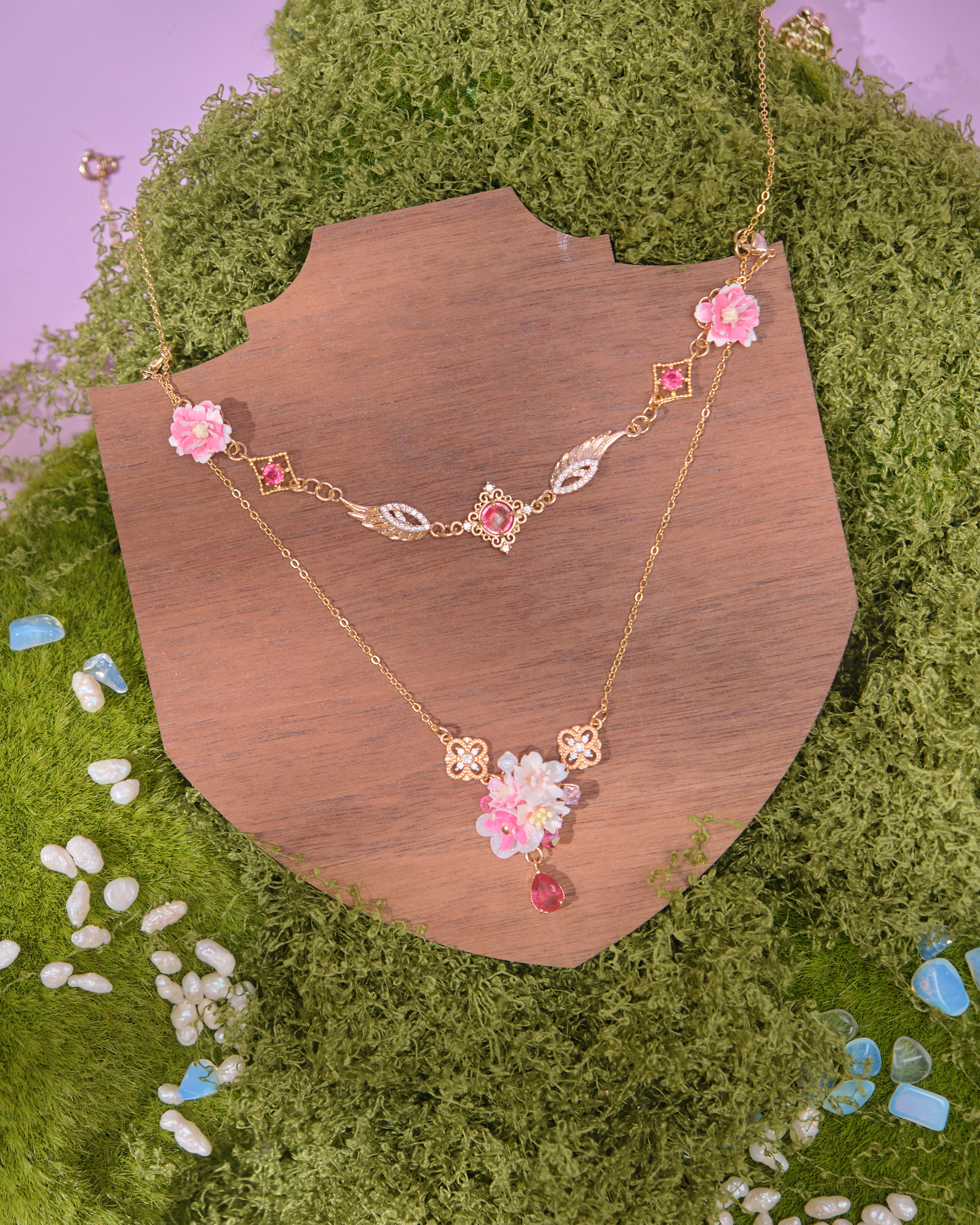 14062 Double Garden Detachable Necklace