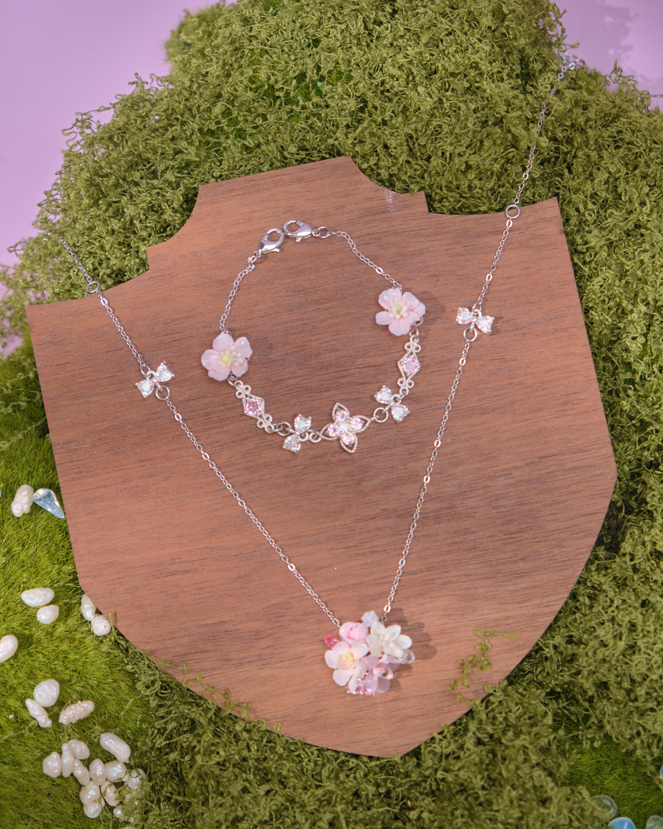 14064 Double Garden Detachable Necklace