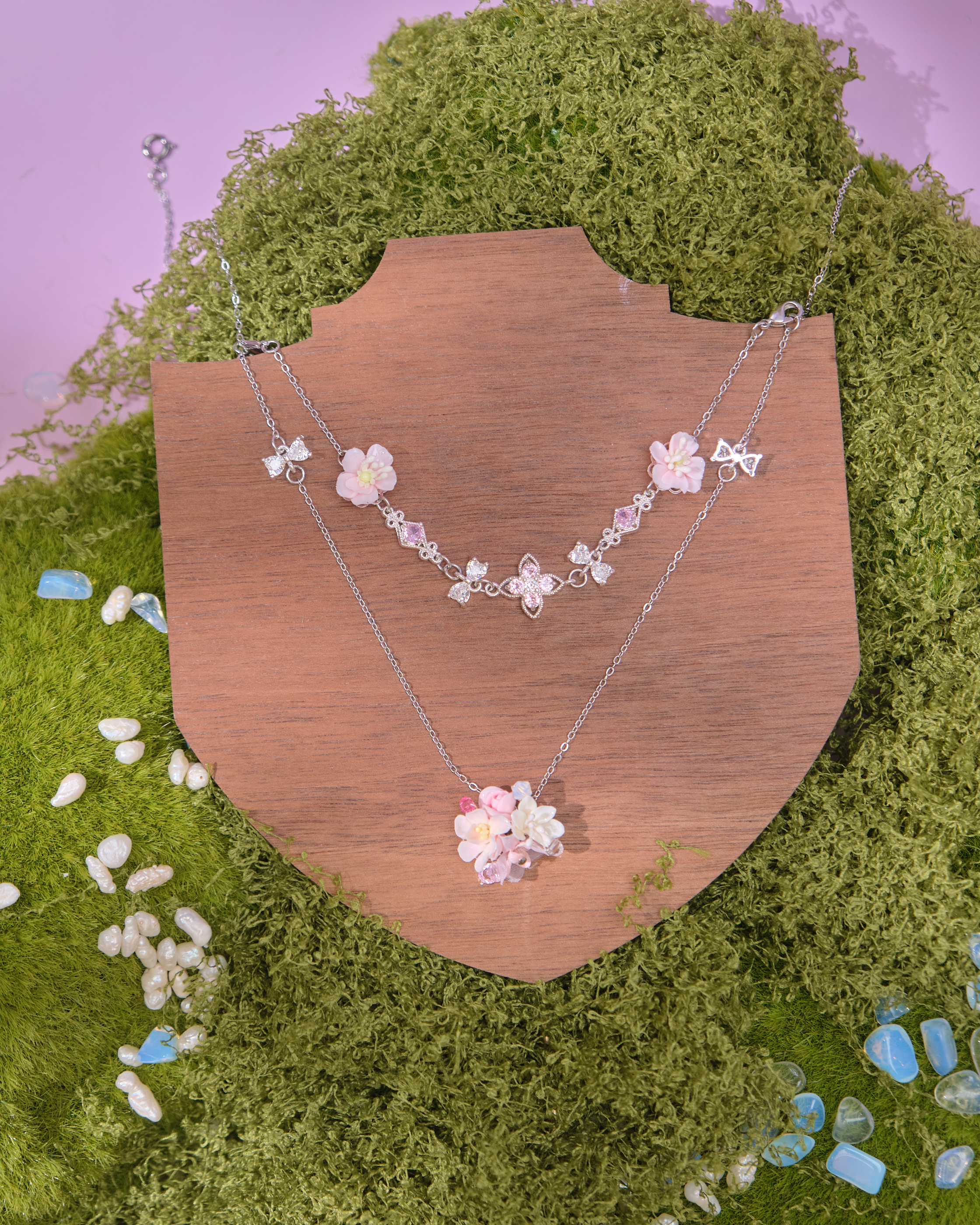 14064 Double Garden Detachable Necklace