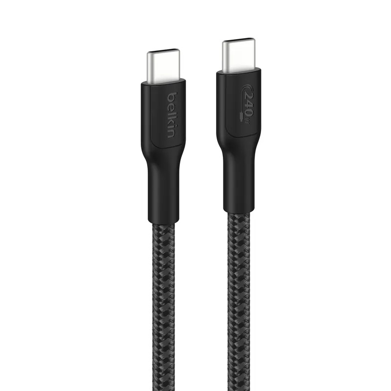 Belkin BoostCharge Pro USB-C 轉 USB-C 編織連接線 (240W) 1米