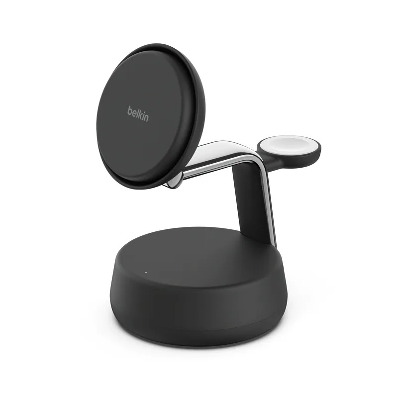 Belkin UltraCharge Pro Qi2 3合1 磁吸充電座 25W (附送 45W 充電器)