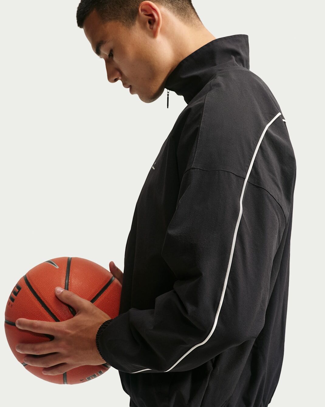 男款 NIKE DF SI GM WVN JACKET 黑色 小標 寬鬆 乾爽 立領 雙拉鍊 網布內裡 外套【IM5904-010】NKTF NSL