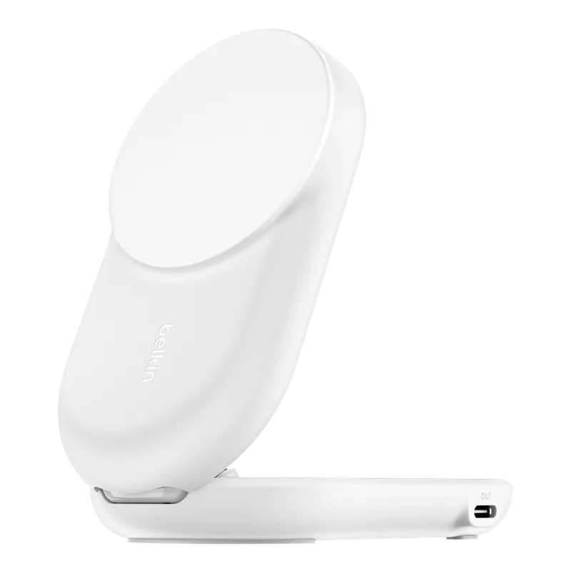 Belkin UltraCharge Qi2 2合1 可摺疊磁吸充電器 25W (附送 45W 充電器)