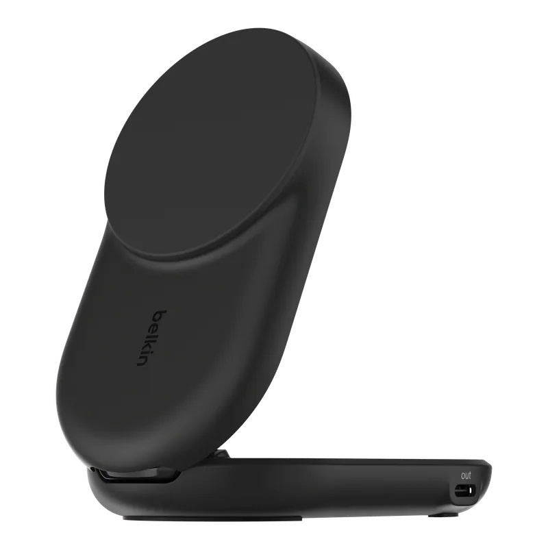 Belkin UltraCharge Qi2 2合1 可摺疊磁吸充電器 25W (附送 45W 充電器)
