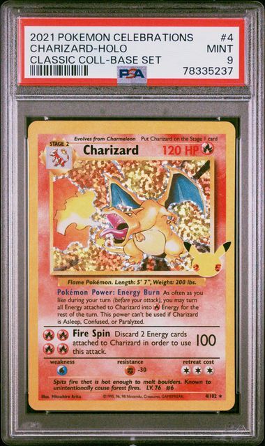 [PSA9] CELEBRATIONS CLASSIC COLLECTION - 4/102 CHARIZARD (噴火龍)