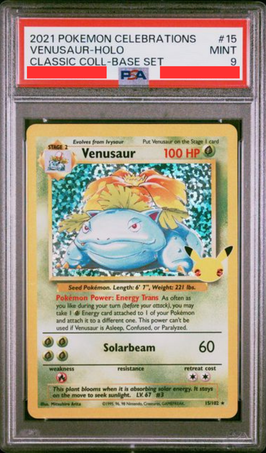 [PSA9] CELEBRATIONS CLASSIC COLLECTION - 15/102 VENUSAUR (妙蛙花)
