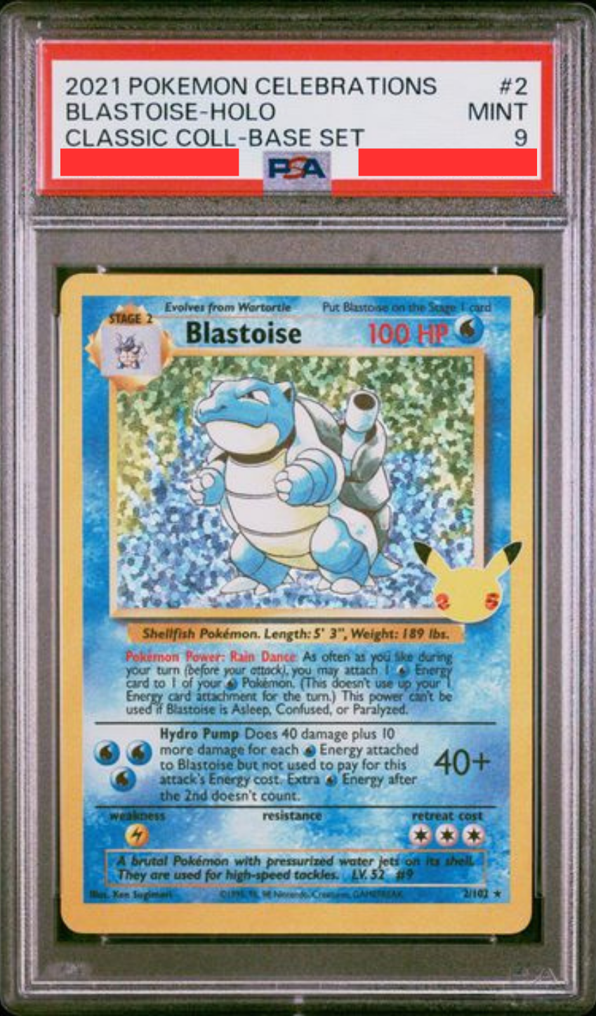 [PSA9] CELEBRATIONS CLASSIC COLLECTION - 2/102 BLASTOISE (水箭龜)