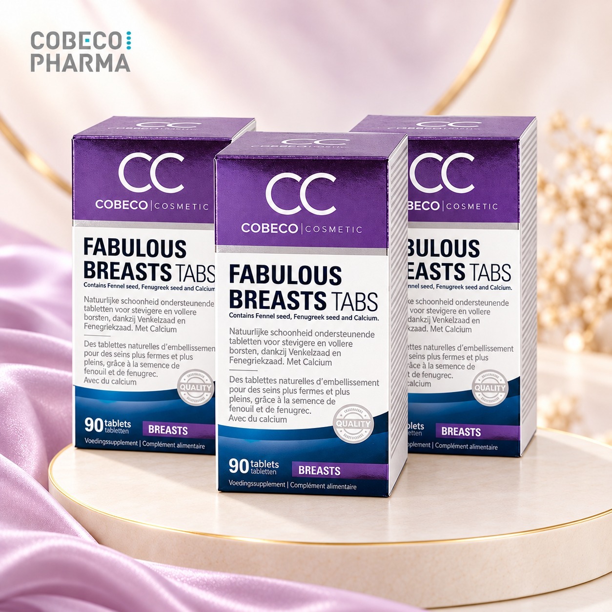 【3盒優惠】荷蘭Cobeco CC Fabulous Breast Tabs 豐胸丸（90粒）