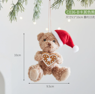 裝飾 聖誕熊娃娃
