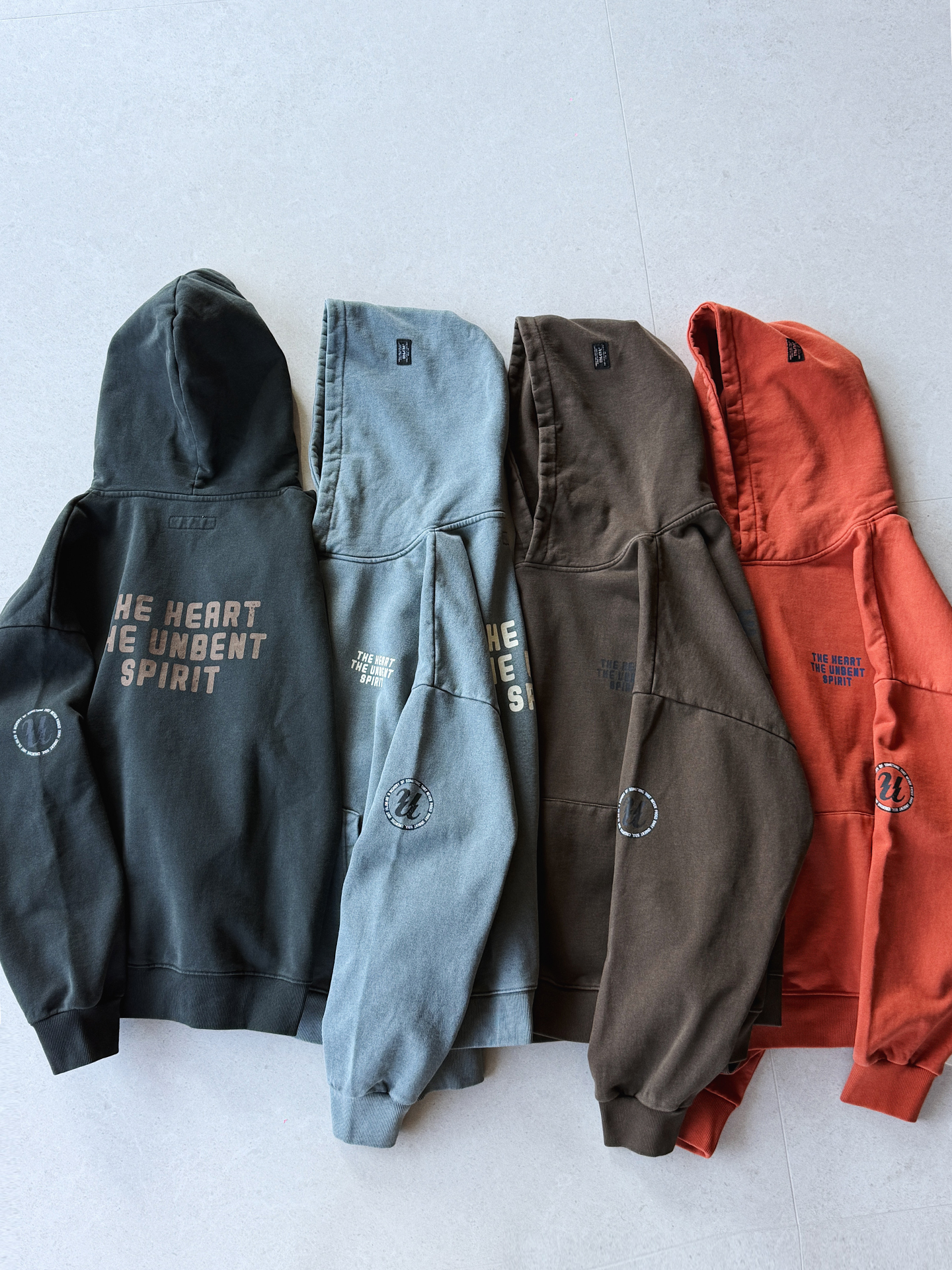 Unbent 26 A/W 復古蠟染水洗厚磅帽T