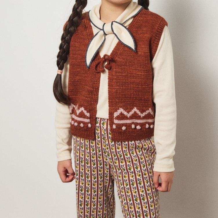 Misha & Puff 馬賽克條紋A字長褲 A-Pant - Candyfloss Gallup