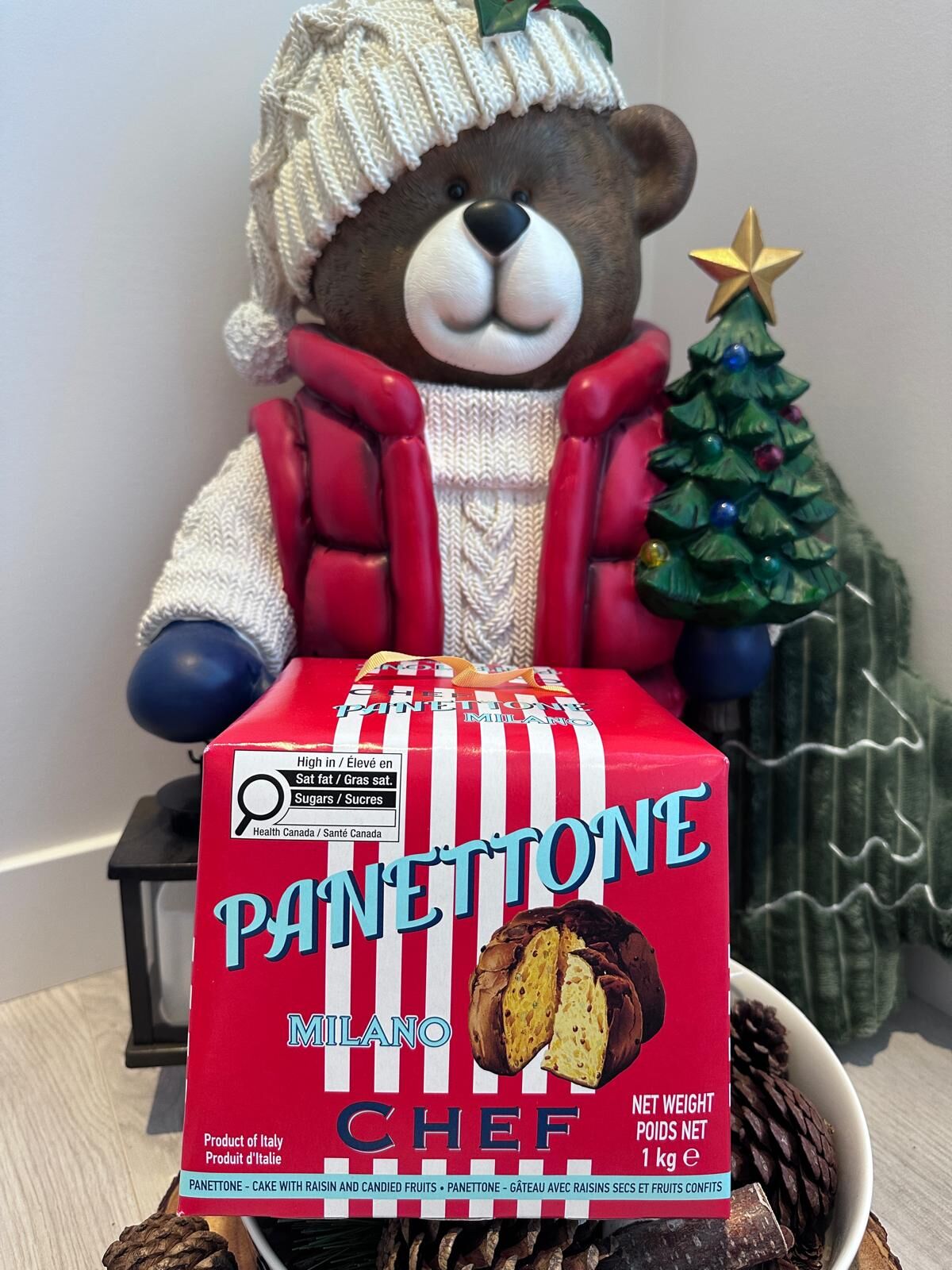 WT73 Chef Panettone 意大利聖誕蛋糕 (提子乾及蜜餞水果) 1kg   **到期日: 約 2027/02