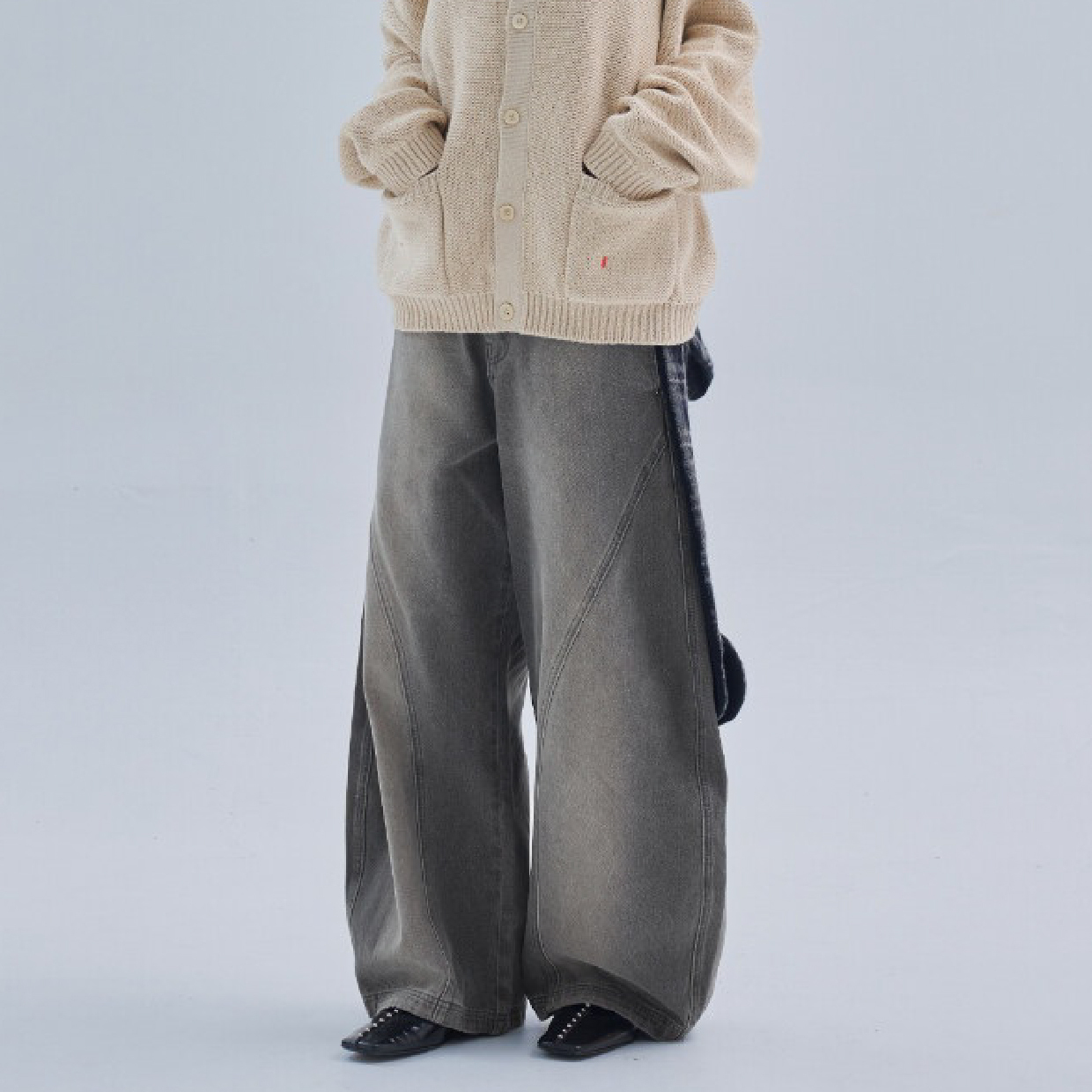 MELSIGN x plain-me Frozen Lake Denim Pants 刷色丹寧長褲