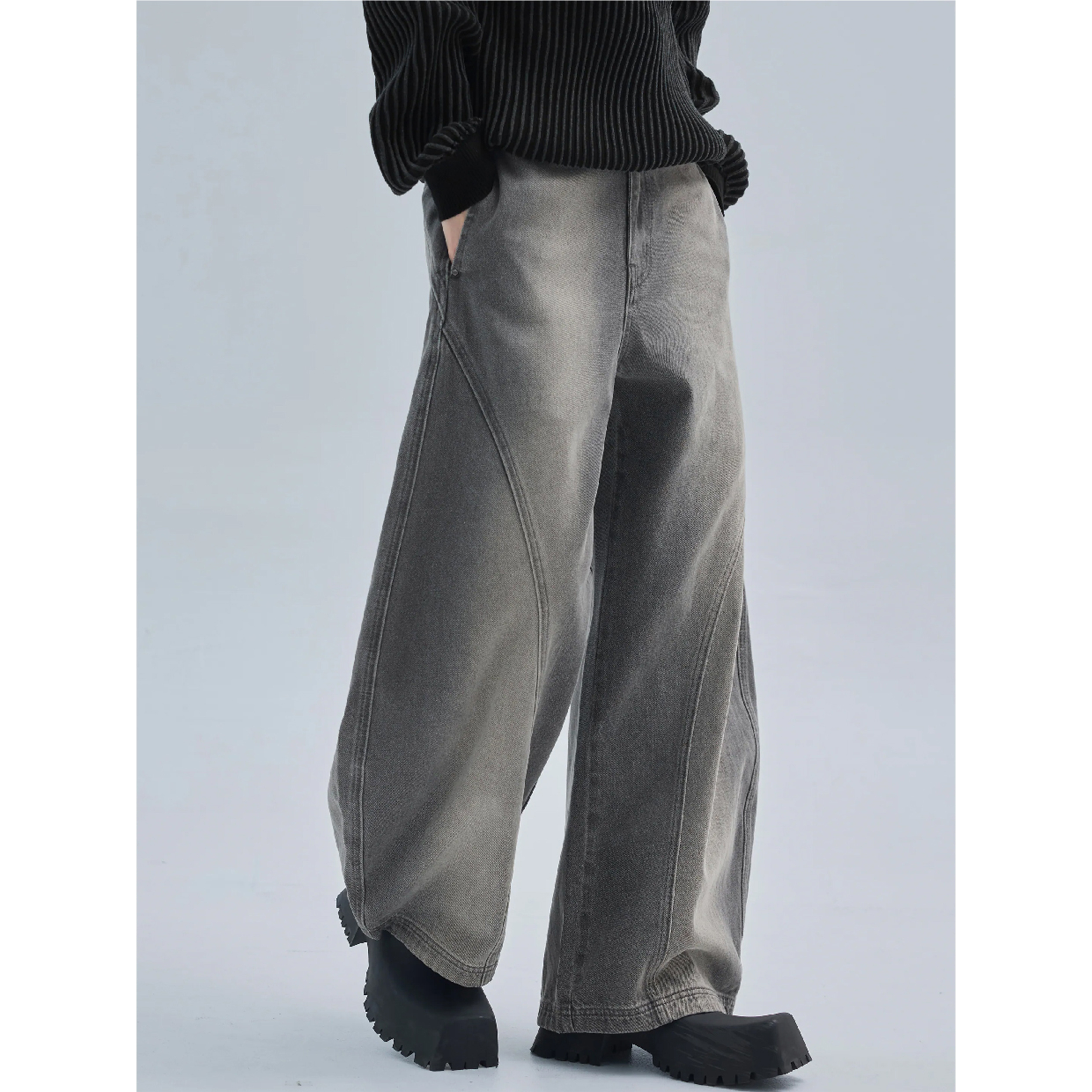 MELSIGN x plain-me Frozen Lake Denim Pants 刷色丹寧長褲