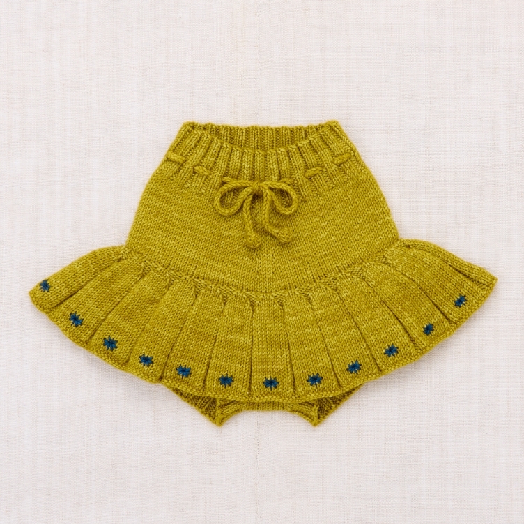 Misha & Puff 星星刺繡針織短褲裙 Étoile Skating Pond Skirt - Pistachio