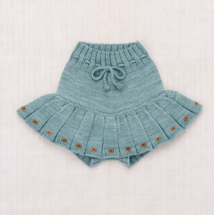 Misha & Puff 星星刺繡針織短褲裙 Étoile Skating Pond Skirt - Slate