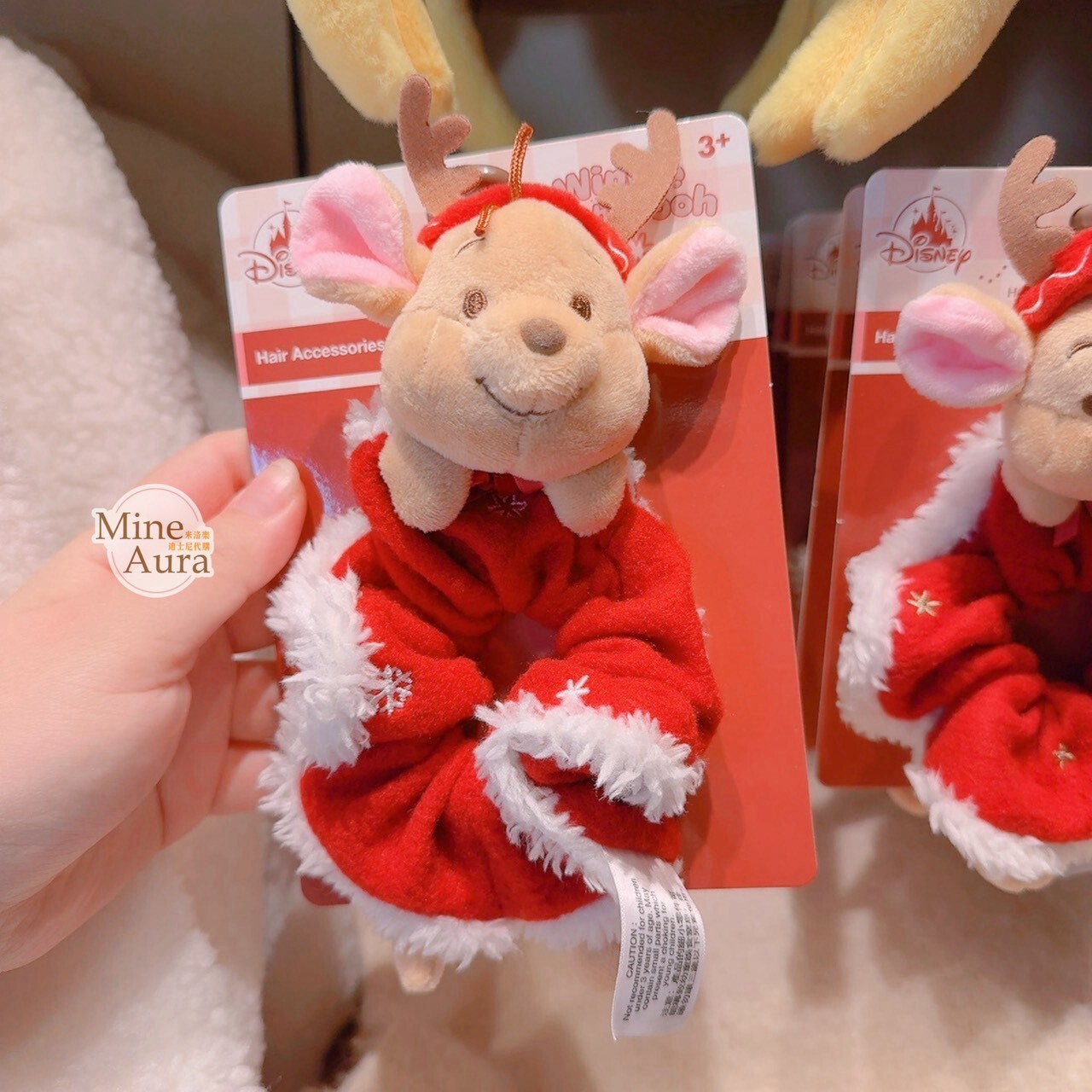 小熊維尼 Winnie the Pooh 冬日暖裝系列 小荳 Roo 髮束 大腸圈 髮飾 -香港迪士尼樂園