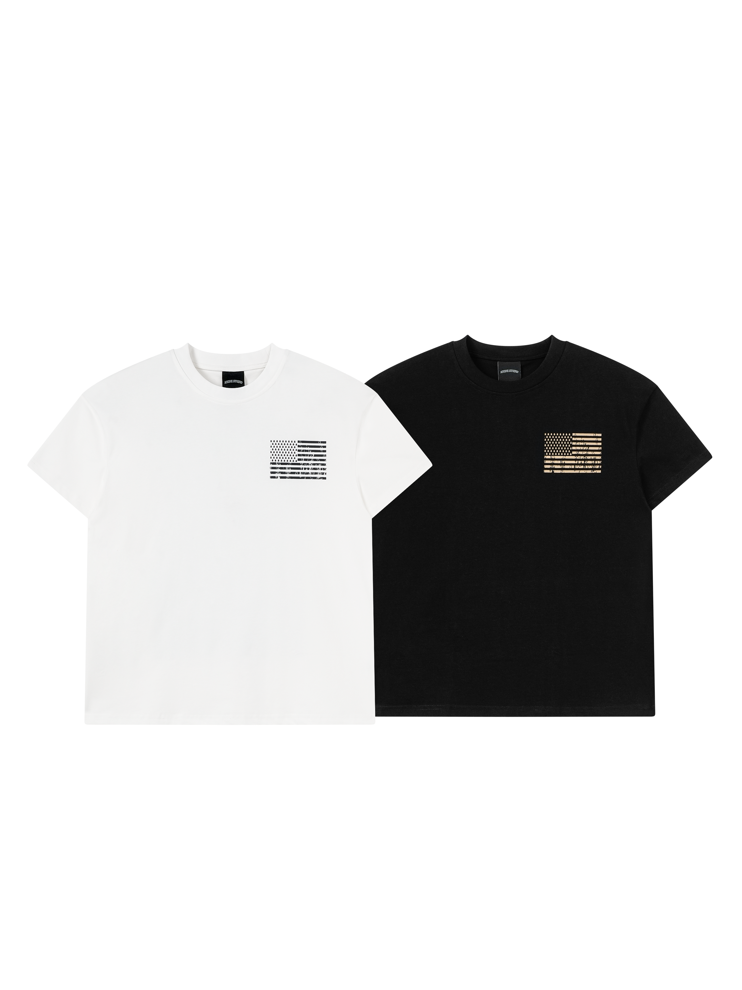 ATONE DISTRESSED FLAG TEE
