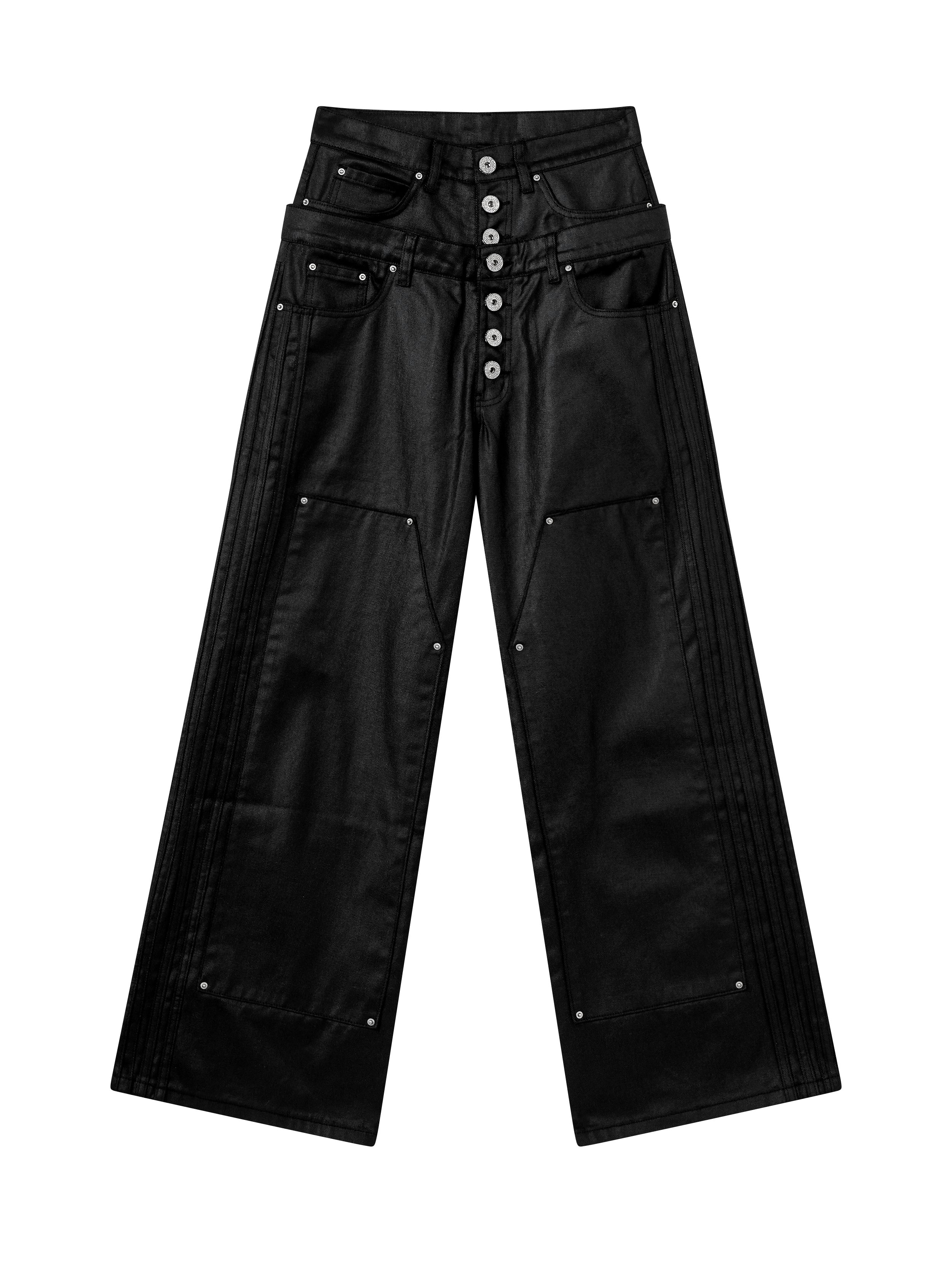 ATONE DOUBLE WAIST COATED DENIM
