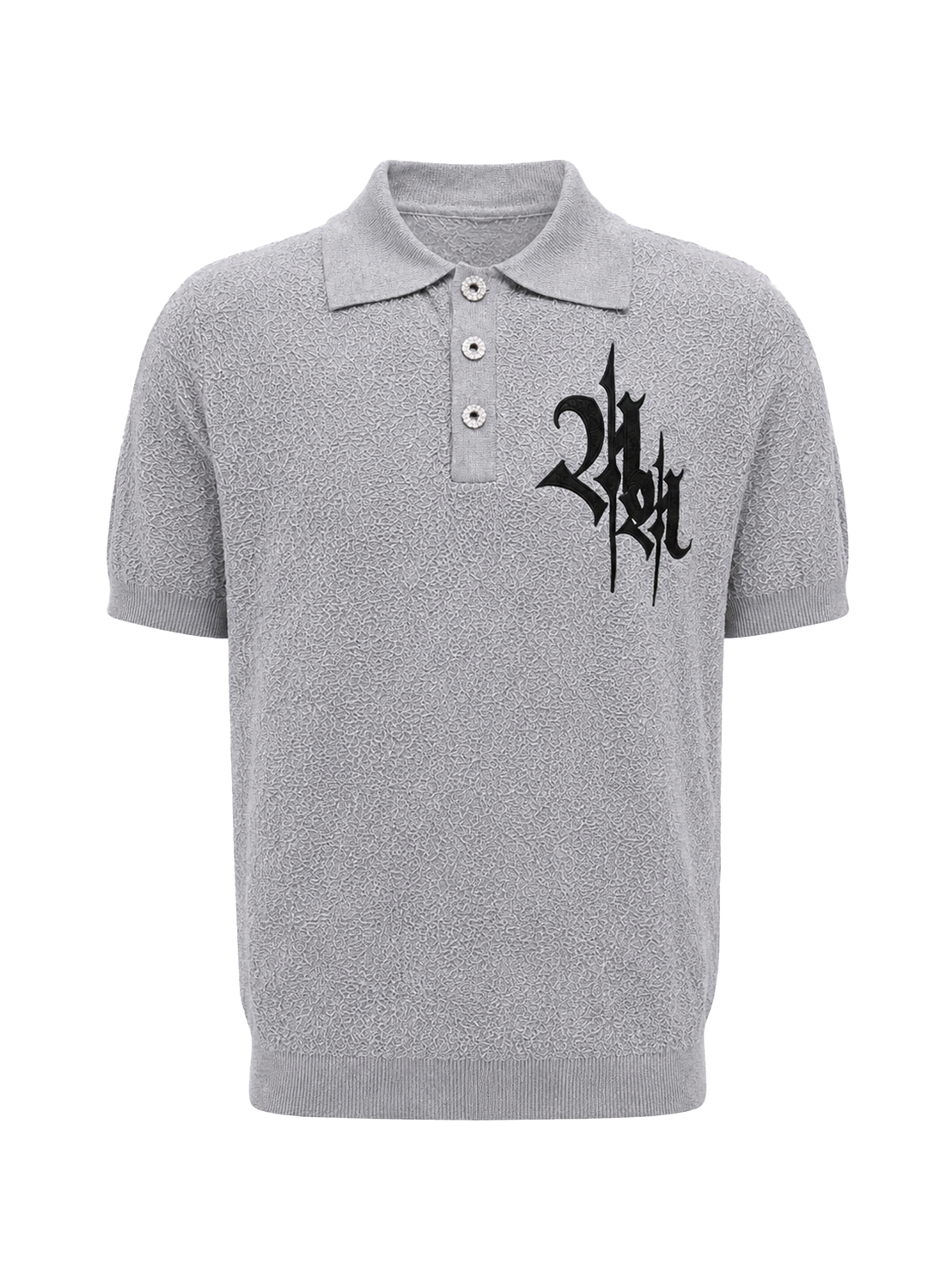 Gilded Crest Knit Polo