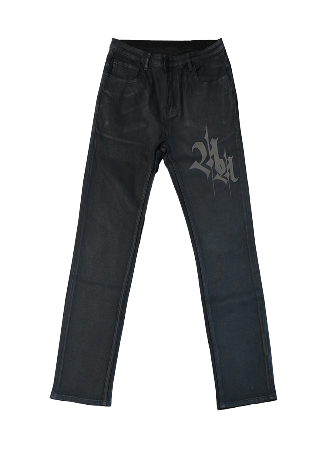 Midnight Waxed Low Rise Denim