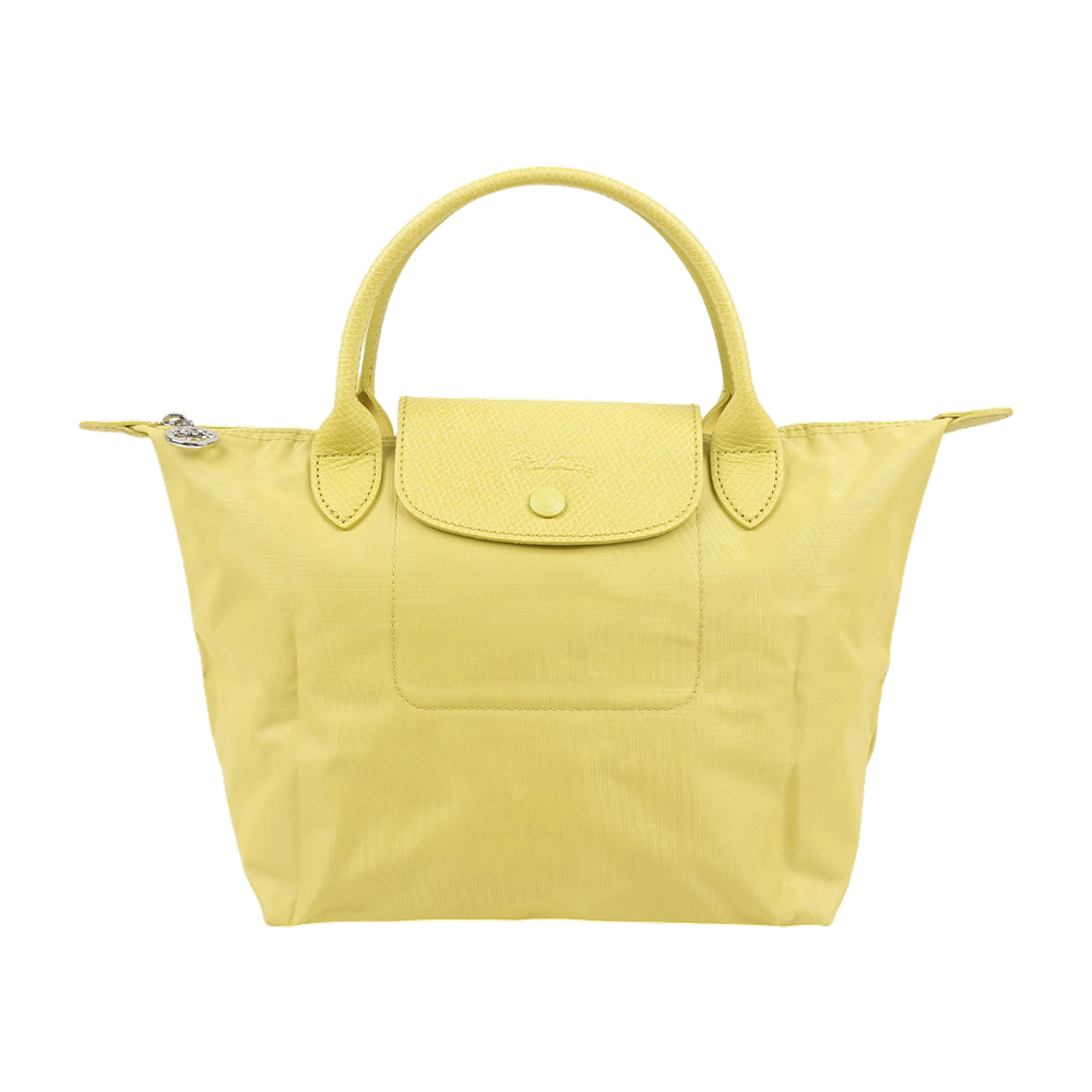 【Longchamp】S號短把Le Pliage One 摺疊水餃包(青橙綠色)