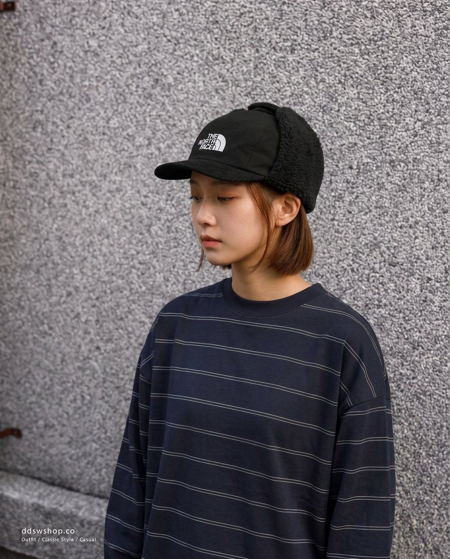THE NORTH FACE WAXED COTTON EARMUFF CAP 絨布遮耳帽
