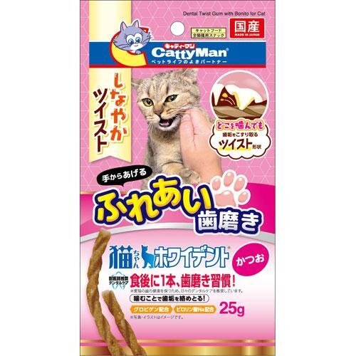 Cattyman 貓小食．鰹魚味扭紋潔齒棒25g