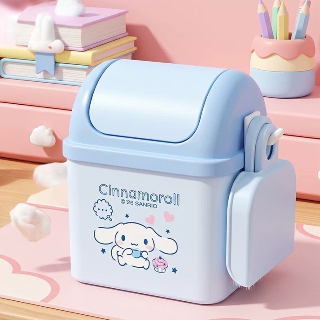 Cinnamoroll Sanrio Desk Rubbish Bin | Small Garbage Can
