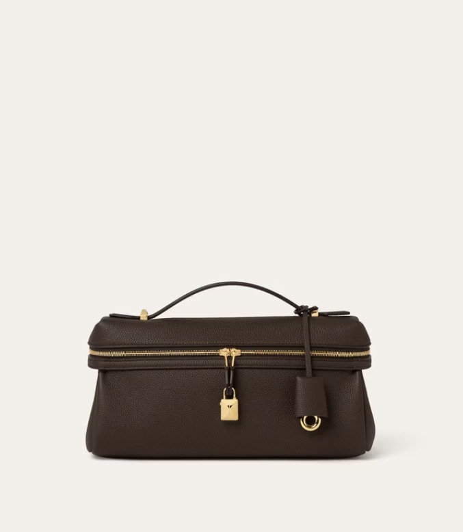 Loro Piana Extra Softy Bag L29 Dark Chocolate Licorice 手袋 黑巧克力色