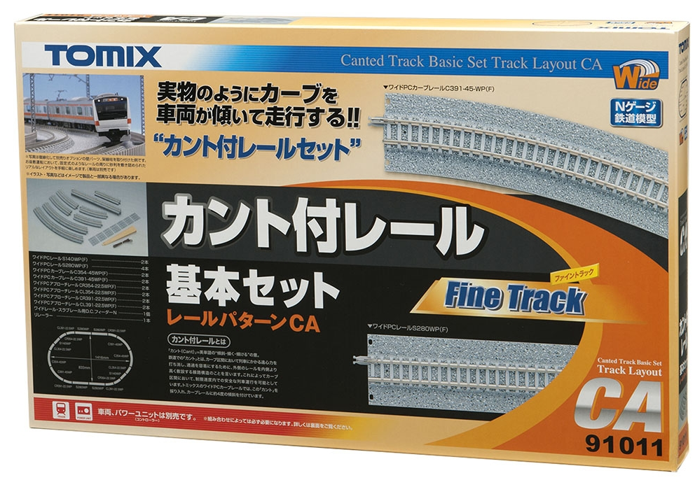 Tomix 91011 N規 附超高彎道基本軌道組（軌道配置 CA）