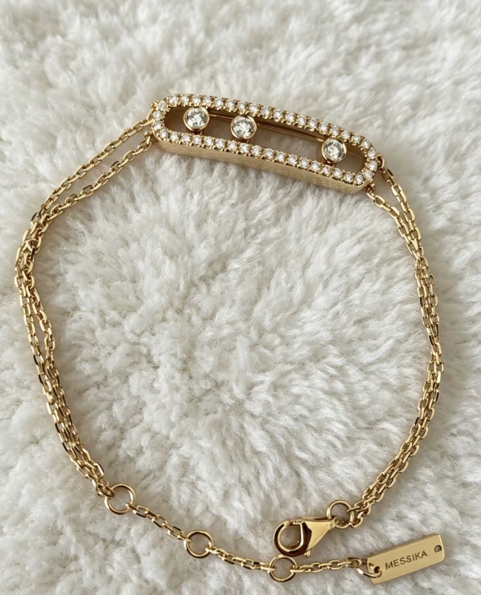 Messika Baby Move Diamond Pavé Bracelet Pink Gold 密鑲鑽石手鏈 玫瑰金