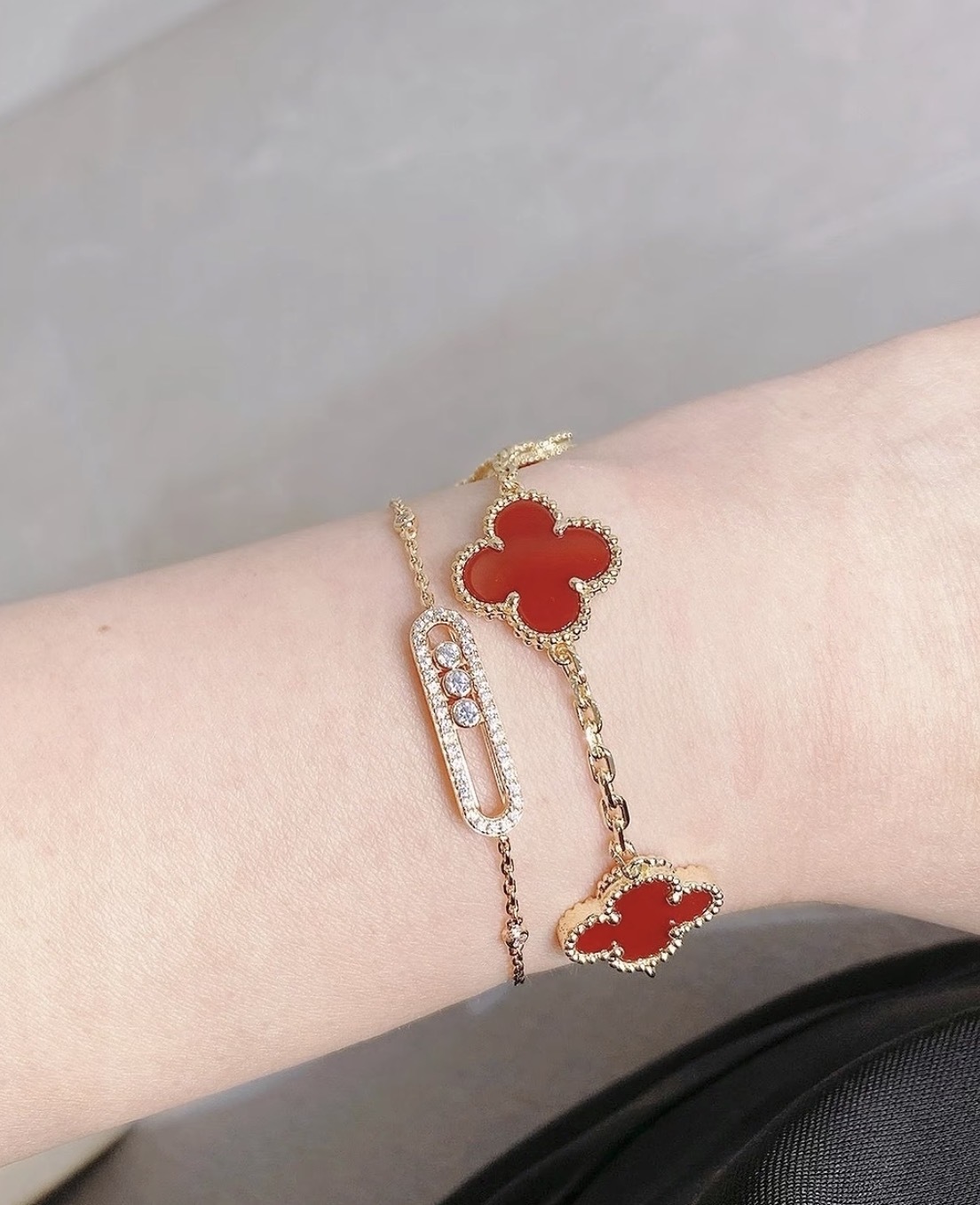 Messika Baby Move Diamond Pavé Bracelet Pink Gold 密鑲鑽石手鏈 玫瑰金