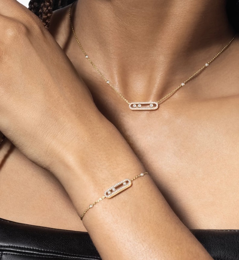 Messika Baby Move Diamond Pavé Bracelet Yellow Gold 密鑲鑽石手鏈 黃金