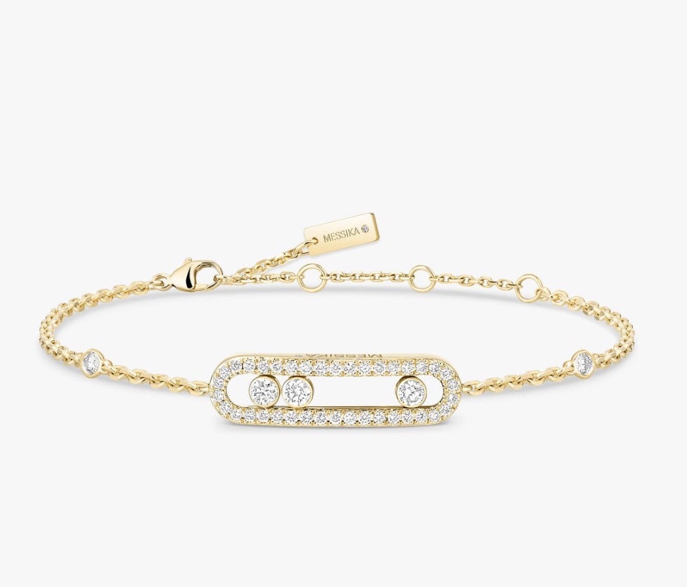 Messika Baby Move Diamond Pavé Bracelet Yellow Gold 密鑲鑽石手鏈 黃金