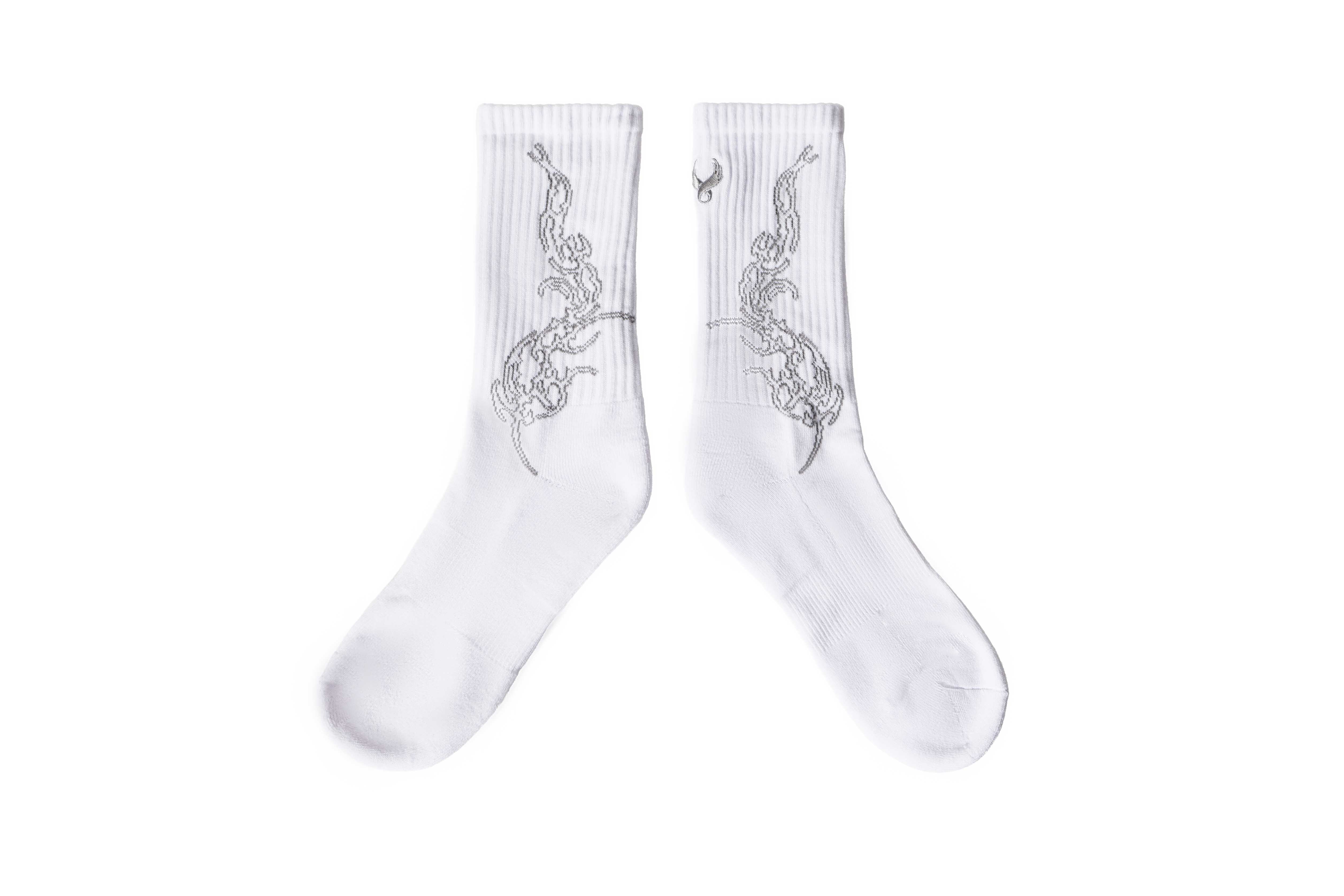 REMIX l TRSRZN l DEEP FEAR Soar Socks (White)