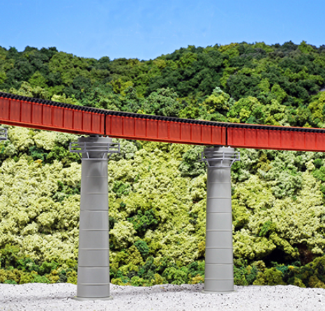 Kato 20-470 N規 單線甲板桁架曲線鐵橋 R481-15°（朱紅色）
