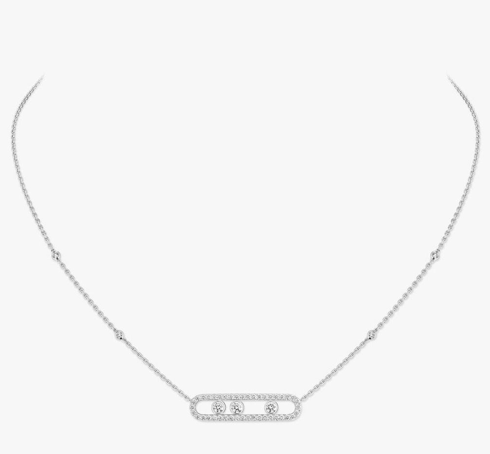 Messika Move Pavé Diamond Necklace White 密鑲鑽石項鏈 白金