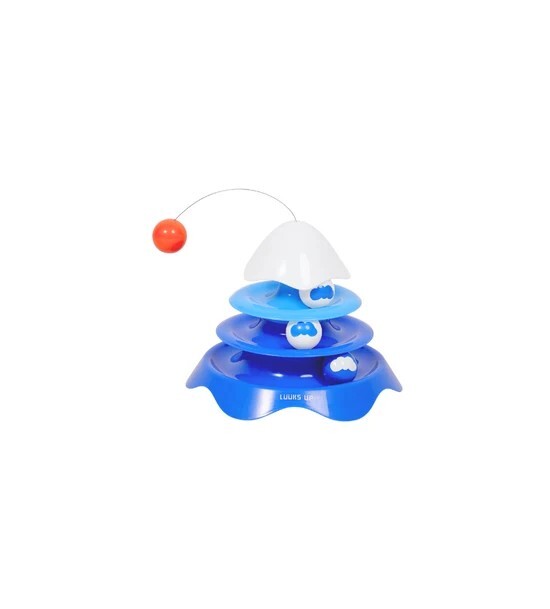 Luuks up - DFuji Spin Interactive Cat Toy- Blue